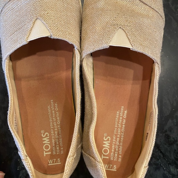 TOMS Avalon slip-on sneaker rose gold metallic woven - Picture 5 of 7